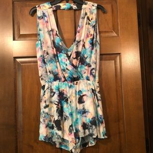 Parker watercolor Floreale romper brand new! NWT